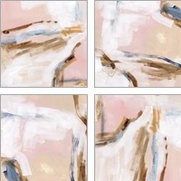 Framed Salt Flat Tracks 4 Piece Art Print Set