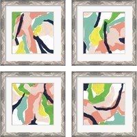 Framed 'Color Curren 4 Piece Framed Art Print Set' border=
