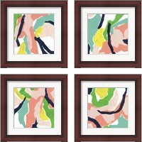 Framed 'Color Curren 4 Piece Framed Art Print Set' border=