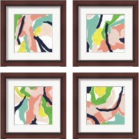 Framed Color Curren 4 Piece Framed Art Print Set