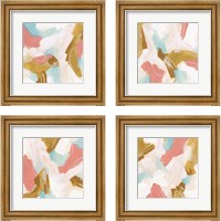 Framed 'Flight Path 4 Piece Framed Art Print Set' border=