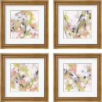 Framed 'Dogwood Prism 4 Piece Framed Art Print Set' border=