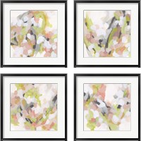 Framed 'Dogwood Prism 4 Piece Framed Art Print Set' border=