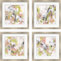 Framed 'Dogwood Prism 4 Piece Framed Art Print Set' border=