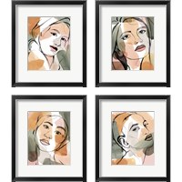 Framed 'Earthly Angels 4 Piece Framed Art Print Set' border=