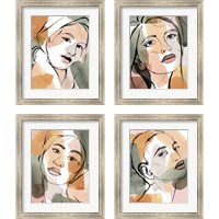 Framed 'Earthly Angels 4 Piece Framed Art Print Set' border=