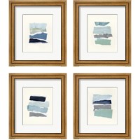 Framed Seaside Color Study 4 Piece Framed Art Print Set