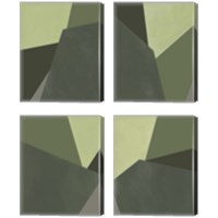 Framed 'Sage Prism 4 Piece Canvas Print Set' border=