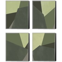 Framed Sage Prism 4 Piece Canvas Print Set