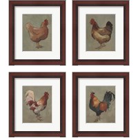Framed Egg Hen 4 Piece Framed Art Print Set