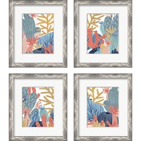 Framed 'Paper Reef 4 Piece Framed Art Print Set' border=