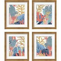 Framed 'Paper Reef 4 Piece Framed Art Print Set' border=