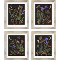 Framed 'Dark Forest 4 Piece Framed Art Print Set' border=