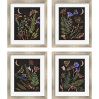 Framed 'Dark Forest 4 Piece Framed Art Print Set' border=