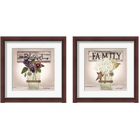 Framed Floral Word 2 Piece Framed Art Print Set