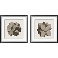 Framed 'Geo  2 Piece Framed Art Print Set' border=