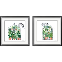 Framed 'Greenhouse  2 Piece Framed Art Print Set' border=