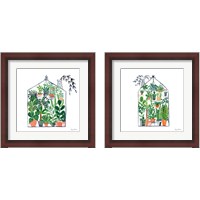 Framed 'Greenhouse  2 Piece Framed Art Print Set' border=