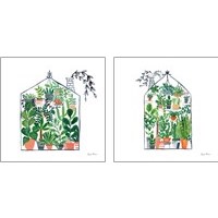 Framed 'Greenhouse  2 Piece Art Print Set' border=