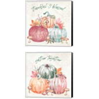 Framed 'Harvest Touch 2 Piece Canvas Print Set' border=