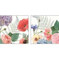 Framed 'Boho Bouquet 2 Piece Art Print Set' border=