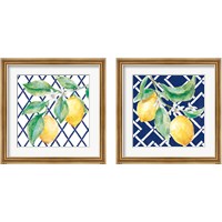 Framed 'Everyday Chinoiserie Lemons 2 Piece Framed Art Print Set' border=