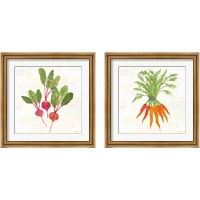 Framed 'Kitchen Garden 2 Piece Framed Art Print Set' border=