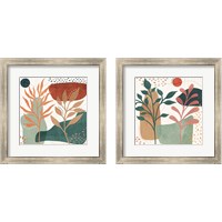 Framed 'Abstract Blossom 2 Piece Framed Art Print Set' border=