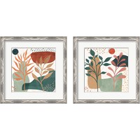 Framed 'Abstract Blossom 2 Piece Framed Art Print Set' border=