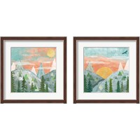 Framed 'Woodland Forest 2 Piece Framed Art Print Set' border=