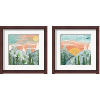 Framed 'Woodland Forest 2 Piece Framed Art Print Set' border=