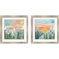 Framed 'Woodland Forest 2 Piece Framed Art Print Set' border=