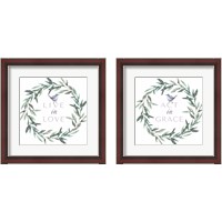 Framed 'Love & Grace 2 Piece Framed Art Print Set' border=