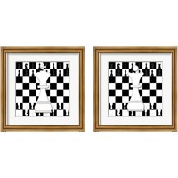Framed 'White King & Queen 2 Piece Framed Art Print Set' border=