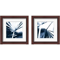 Framed 'Among Blue Palms 2 Piece Framed Art Print Set' border=