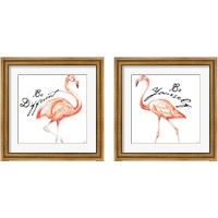 Framed Be Different Flamingo 2 Piece Framed Art Print Set