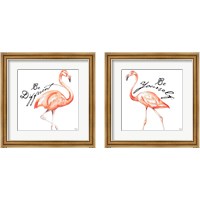 Framed Be Different Flamingo 2 Piece Framed Art Print Set