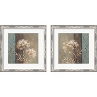 Framed 'Delicate Beauty in Blue 2 Piece Framed Art Print Set' border=