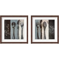 Framed 'Cafe & Bistro 2 Piece Framed Art Print Set' border=