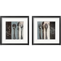 Framed 'Cafe & Bistro 2 Piece Framed Art Print Set' border=