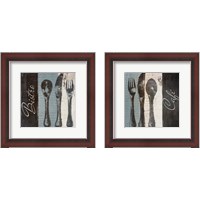 Framed 'Cafe & Bistro 2 Piece Framed Art Print Set' border=