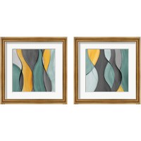 Framed Coalescence in Gray 2 Piece Framed Art Print Set