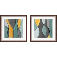 Framed Coalescence in Gray 2 Piece Framed Art Print Set