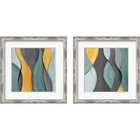 Framed 'Coalescence in Gray 2 Piece Framed Art Print Set' border=