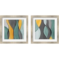 Framed 'Coalescence in Gray 2 Piece Framed Art Print Set' border=