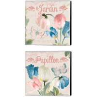 Framed 'French Tulips 2 Piece Canvas Print Set' border=