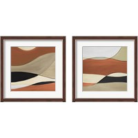 Framed Coalescence Neutral Square 2 Piece Framed Art Print Set