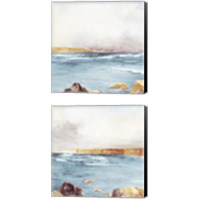 Framed Along The Golden Coast 2 Piece Canvas Print Set