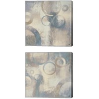 Framed Muted Cobalt 2 Piece Canvas Print Set