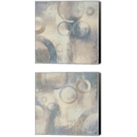 Framed 'Muted Cobalt 2 Piece Canvas Print Set' border=